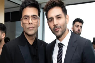 Karan Johar and Karthik Aaryan