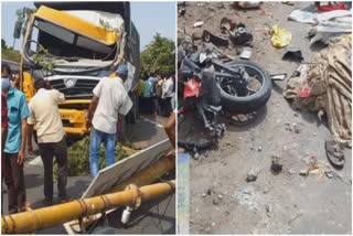 lorry in bike accident