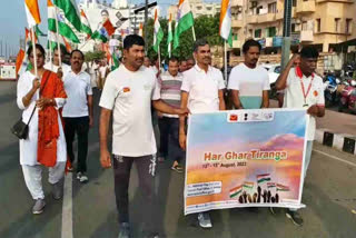 Har Ghar Tiranga rally in visakhapatnam