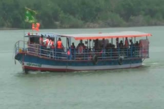 After four years Boat Services restart at Krishna river