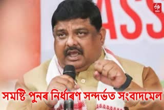 rakibul hussain press meet on delimitation in nagaon