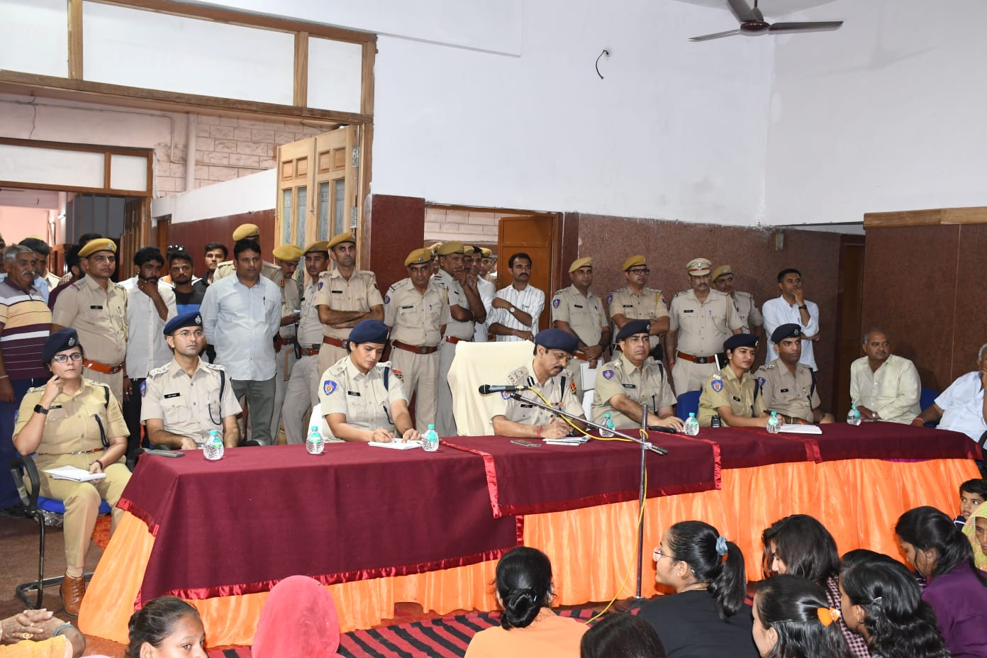 Operation Garima police officers interact with women