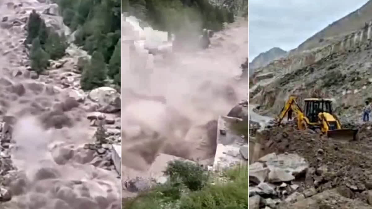 Cloud burst in this district of Himachal, Baspa river got flooded and massive landslide occurred