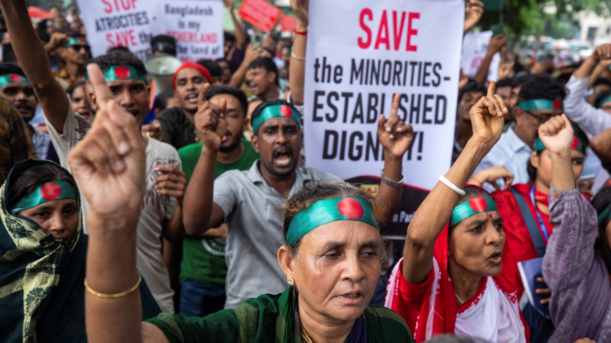 Bangladesh Crisis Hindu Community Protest