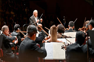 File photo of renowned music conductor Zubin Mehta flicking his baton.