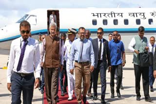 EAM Jaishankar (2nd from Left) on a visit to Maldives.