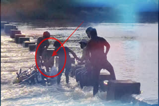 Father AND Son Trapped In Flood Water