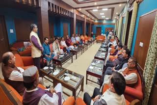 BJP MLA MEETING IN SHIMLA