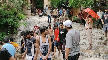 waterfalls started flowing in Alwar