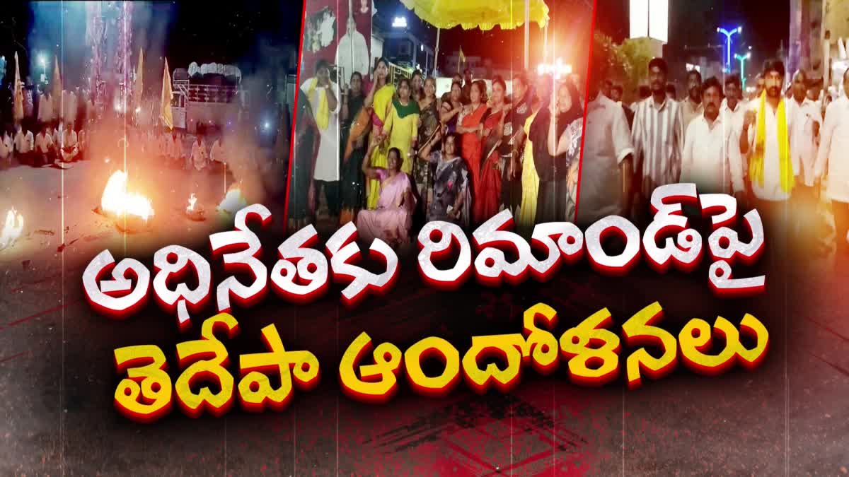 TDP_Leaders_Protest_Over_Remand_For_CBN