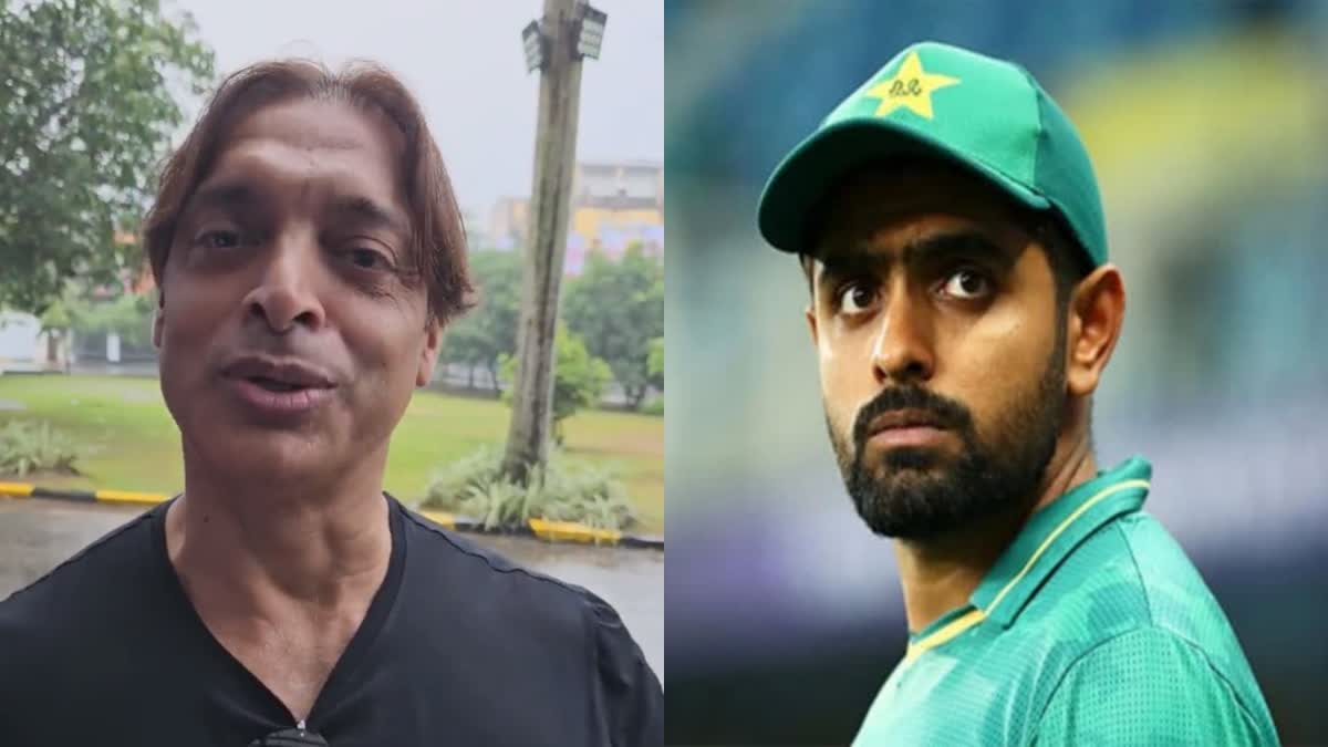 Shoaib Akhtar took jibe at Babar Azam  Shoaib Akhtar against Babar Azam  Shoaib Akhtar  Babar Azam  Asia Cup 2023  India vs Pakistan  ബാബര്‍ അസം  ഷൊയ്ബ് അക്തർ  ഏഷ്യ കപ്പ് 2023  ഇന്ത്യ vs പാകിസ്ഥാന്‍  രോഹിത് ശര്‍മ  ശുഭ്‌മാന്‍ ഗില്‍  Rohit Sharma  Shubman Gill