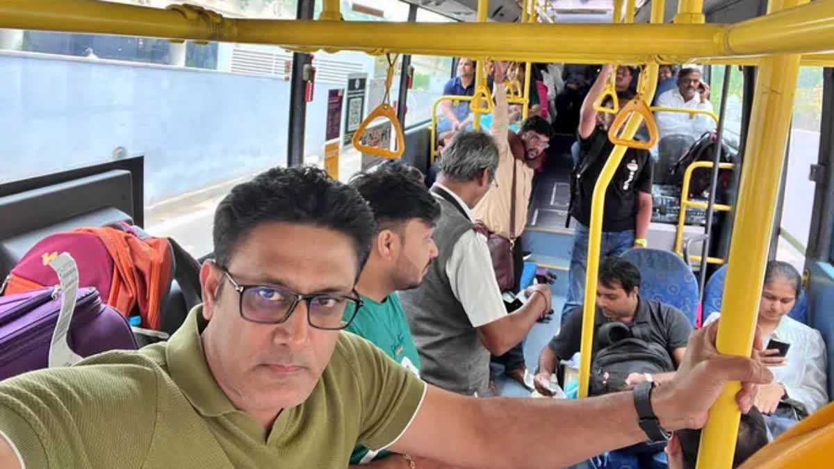 Bengaluru bandh today Anil Kumble traveled by BMTC bus