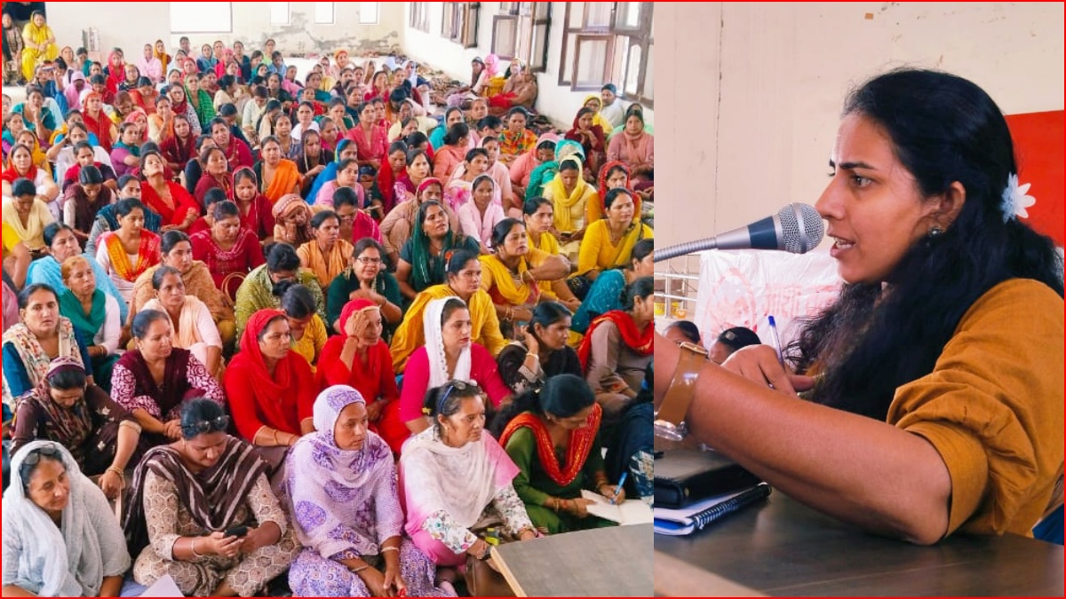 Haryana Asha Workers jail bharo movement