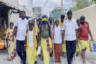 admk-member-foot-yathra to trippathi