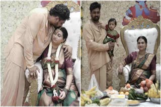 Dhruva Sarja wife Prerana baby shower