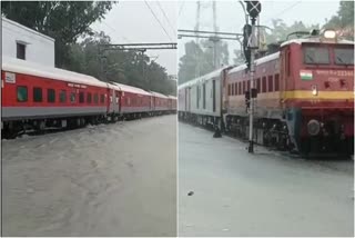 Railway Track In Rain Viral Video