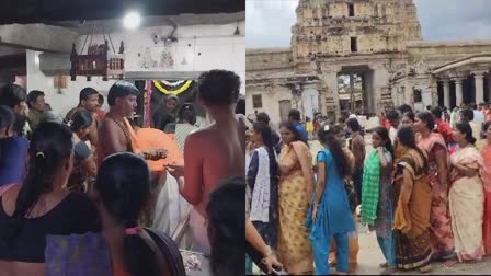 thousands-of-devotees-got-dharshana-of-hampi-virupaksheswara-swamy