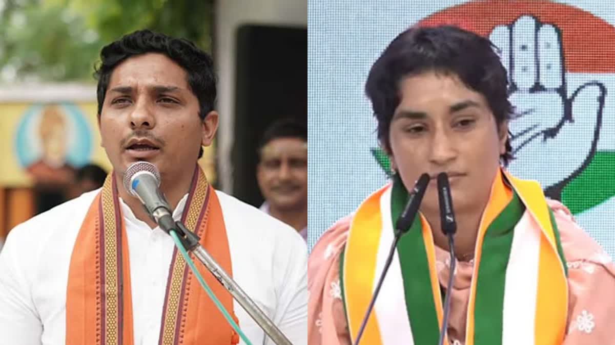 HARYANA ASSEMBLY ELECTION 2024  യോഗേഷ് ബൈരാഗി തെരഞ്ഞെടുപ്പ്  YOGESH BAIRAGI BJP CANDIDATE  BJP CANDIDATE AGAINST VINESH PHOGAT