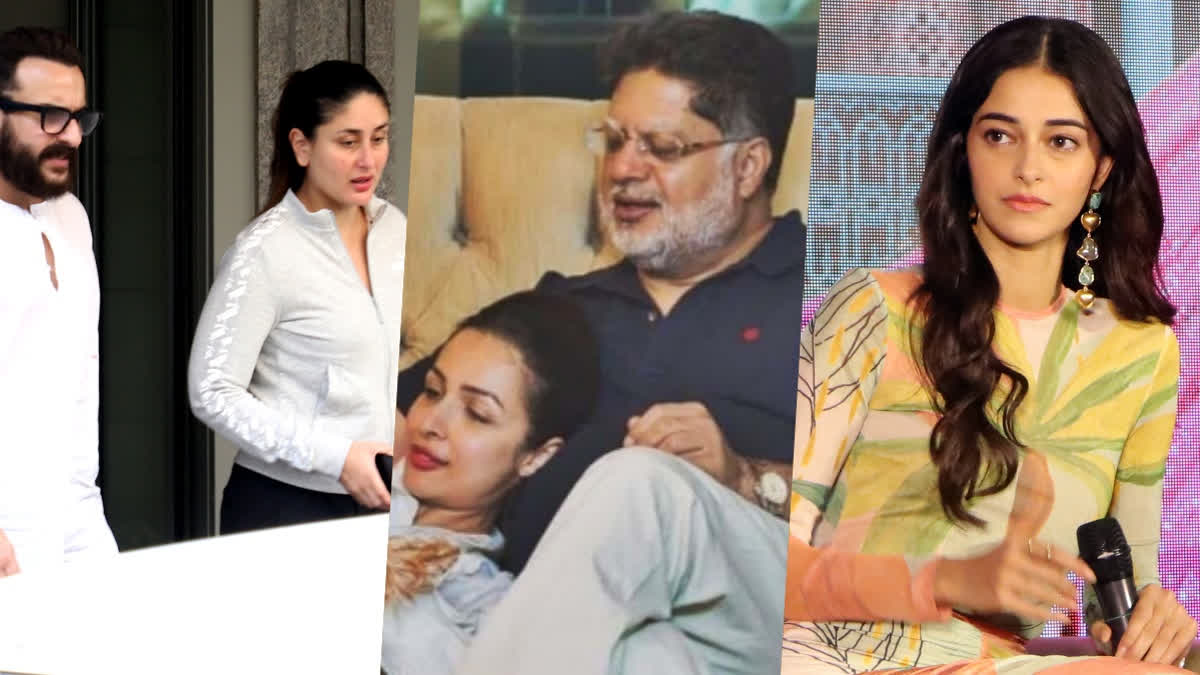 Watch: Kareena Kapoor, Saif Ali Khan, Ananya and Chunky Panday Arrive At Malaika Arora's Home After Her Father's Suicide