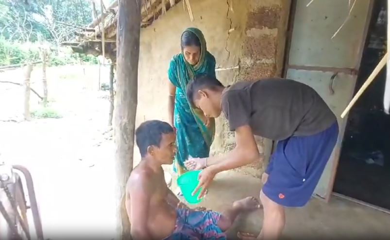 Family Lives In Broken Mud House