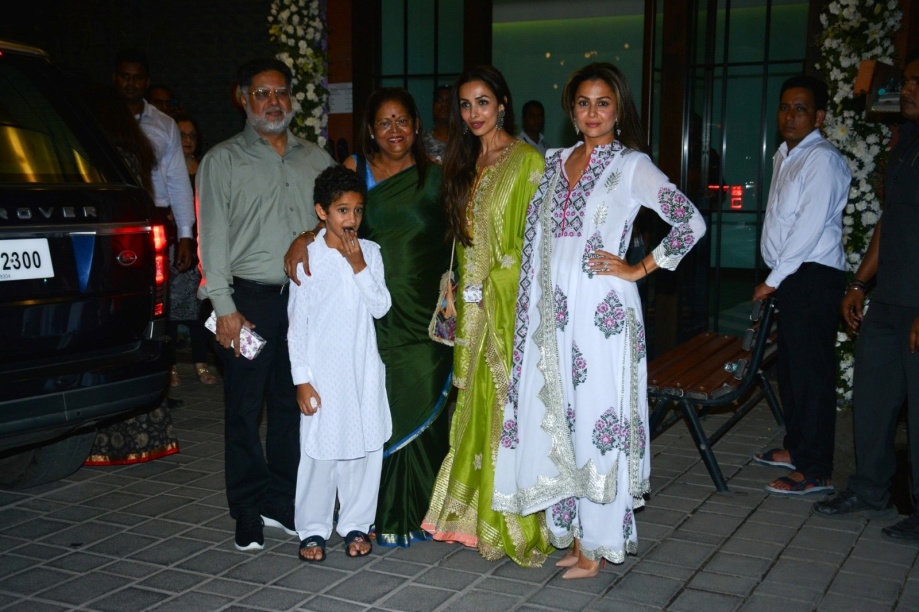 Malaika Arora with her family