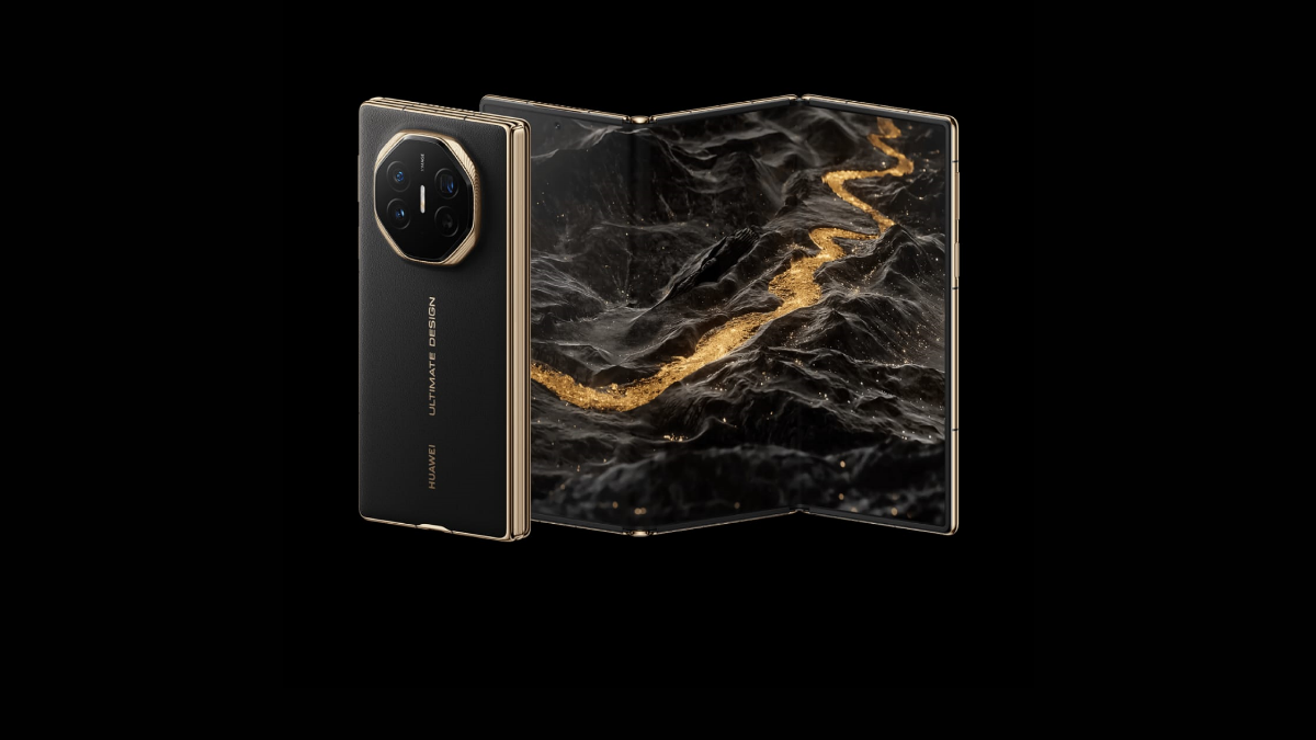 Huawei Mate XT Ultimate black colour model full view