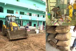 Heavy Floods Damge Schools in Khammam