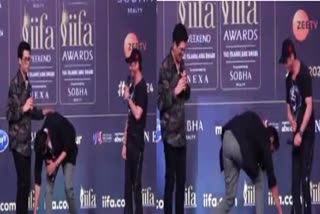 Rana Daggubati touches SRK And Karan Johar's feet at IFFA event fans react WATCH