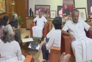 WCC MEMBERS MET CM PINARAYI VIJAYAN  WCC  മുഖ്യമന്ത്രിയെ കണ്ട് ഡബ്ല്യുസിസി  ഡബ്ല്യുസിസി