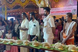 Rakshit Shetty participates in Ganeshotsava