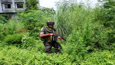 Encounter started between security forces and militants in Udhampur district of Jammu and Kashmir