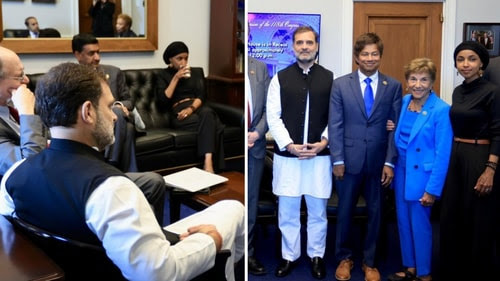 Rahul Gandhi Meet Ilhan Omar