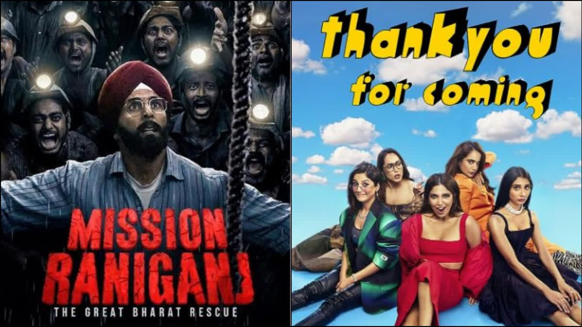 Mission Raniganj, starring Akshay Kumar in the lead, was released on Friday and clashed with Bhumi Pednekar's Thank You For Coming. Although Akshay's film is leading the race at the box office, both flicks have gotten slow in the collections after their first weekend. Check out how much the movies may bring in on day 6.