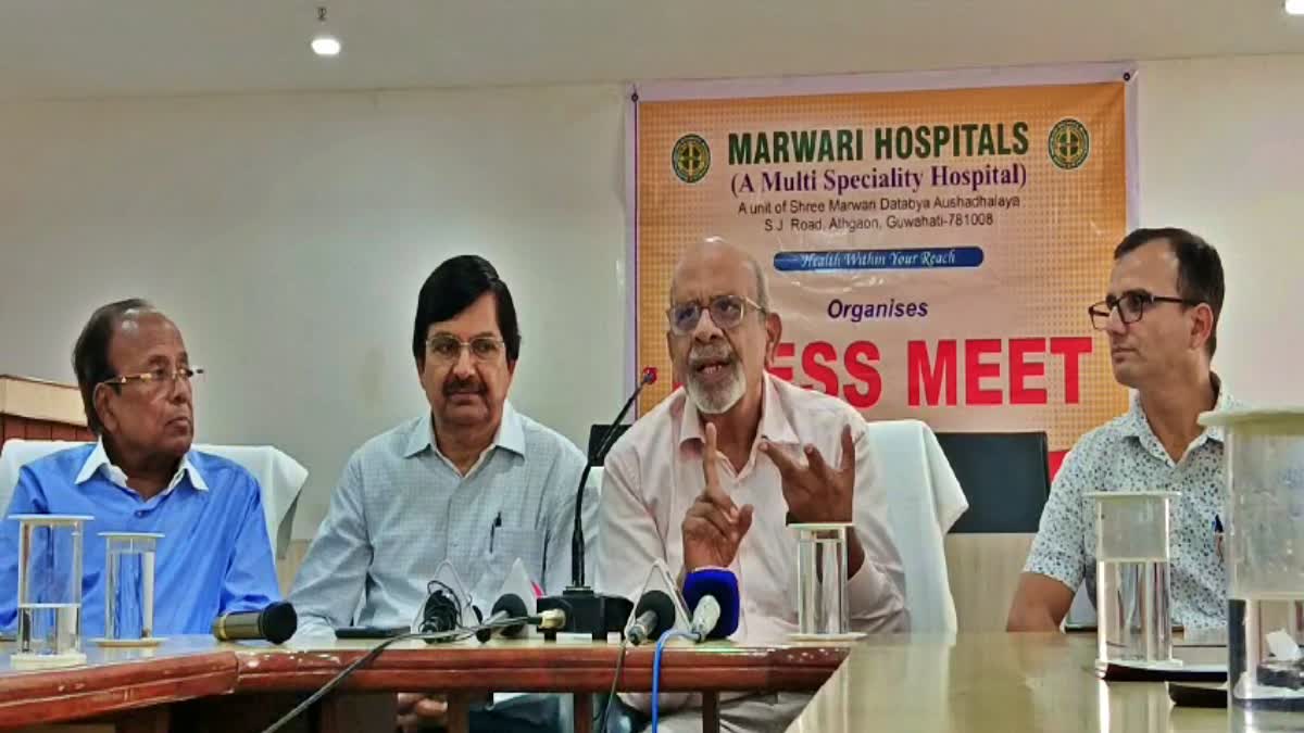 press meet on Kidney transplantation and dialysis at Marwari hospital