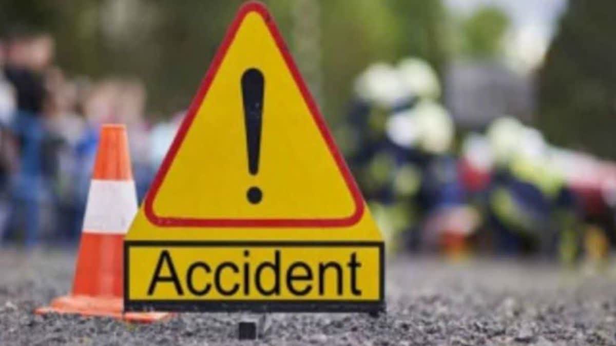 Tractor driver hits bike, Tractor driver hits bike in Dholpur