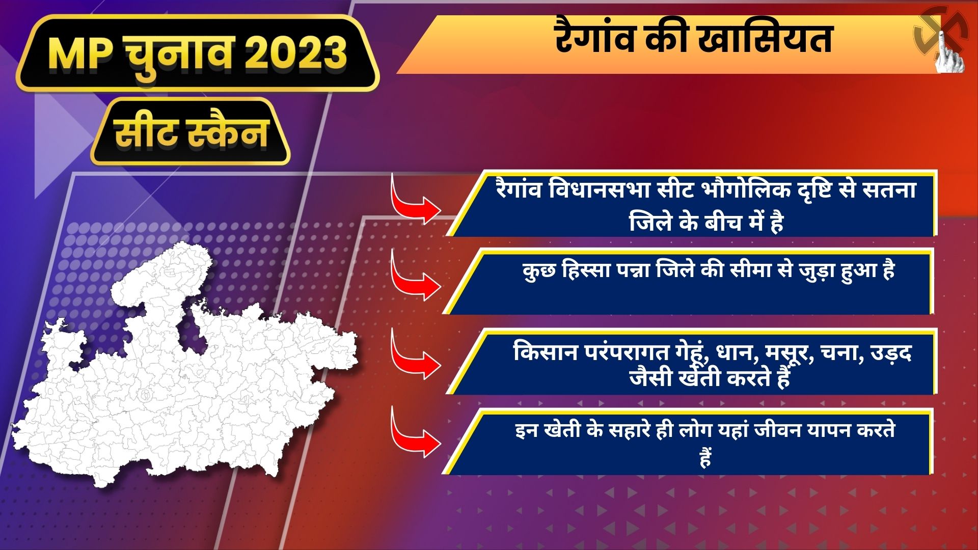 MP Seat Scan Raigaon 2023 Election