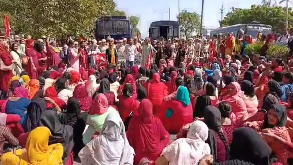 Asha Worker Protest in Rohtak
