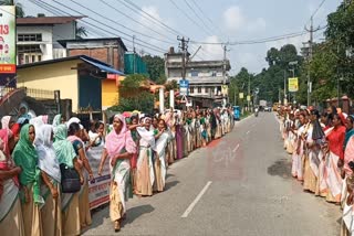 Anganwadi workers protest