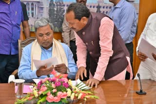 Prabhu Chauhan submitted a petition to CM Siddaramaiah.