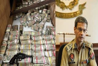 Punjab Police arrested a drug smuggler along with drug money and a pistol worth crores of rupees