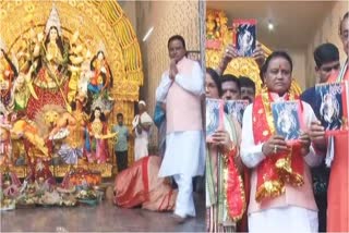 CM Mohan Charan Majhi visits Durga puja  pandals