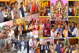 CM Himanta Biswa Sarma visited puja pandals in different parts of state