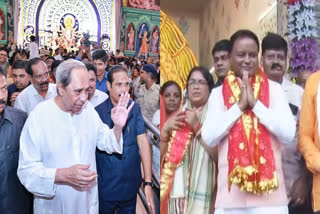 Odisha CM, Patnaik Visit Durga Puja Marquees In Bhubaneswar, Offer Prayers