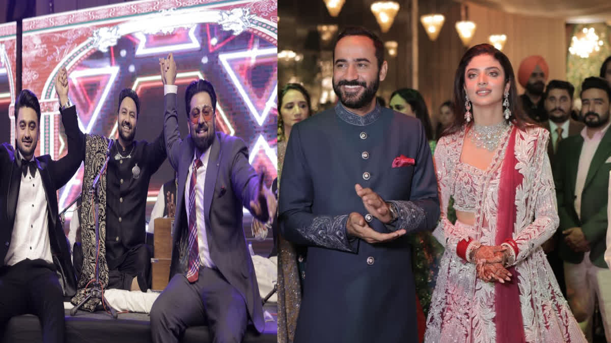 Celebrities attended the reception party of Cabinet Minister Gurmeet Singh Meethair in chandigarh