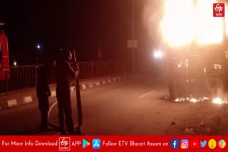 massive fire breaks out at negherititing sari ali