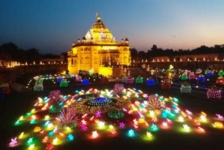 Akshardham Temple Gujarat Diwali Celebration