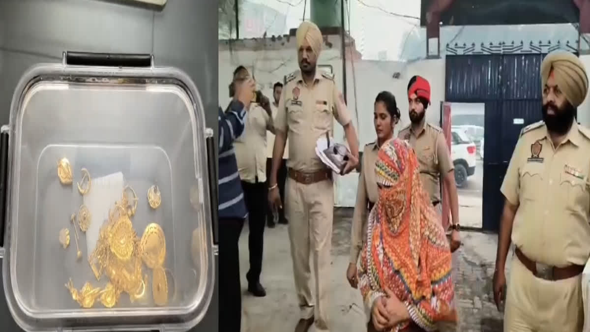 A woman working at the house of a person living abroad stole 12 tola gold and 70 thousand rupees in cash