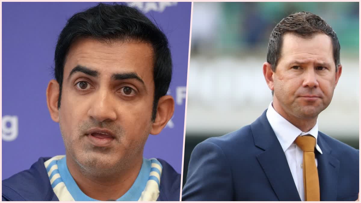 Gautam Gambhir and Ricky Ponting