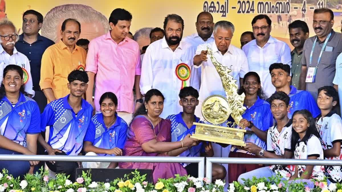 KERALA STATE SCHOOL SPORTS MEET  TVM CHAMPION IN SCHOOL SPORTS  സംസ്ഥാന സ്‌കൂൾ കായിക മേള ഫലം  സ്‌കൂൾ കായിക മേളയിൽ തിരുവനന്തപുരം