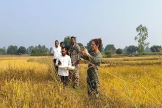 CROP SURVEY IN BAIKUNTHPUR KOREA